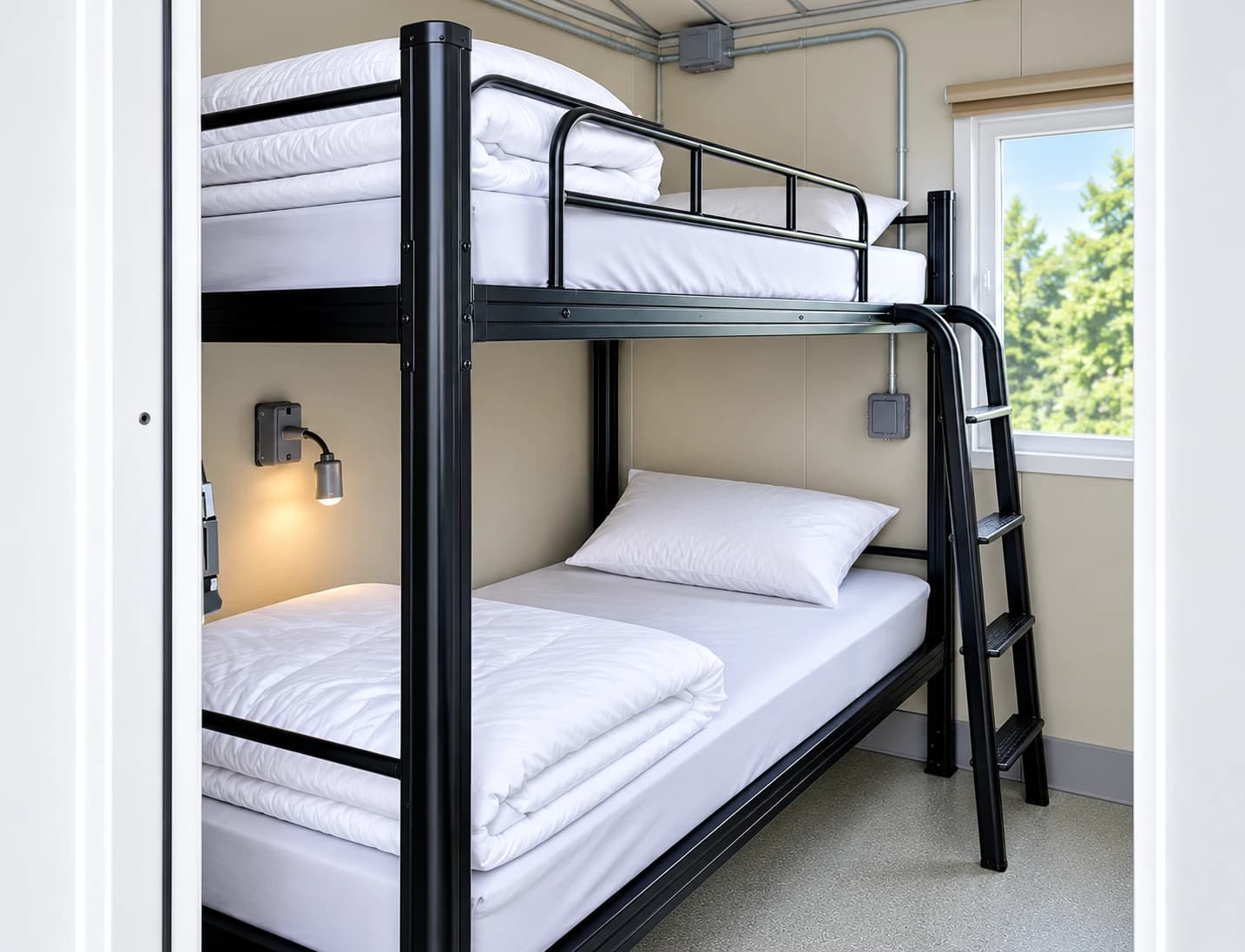 20ft accommodation unit bunk bed interior