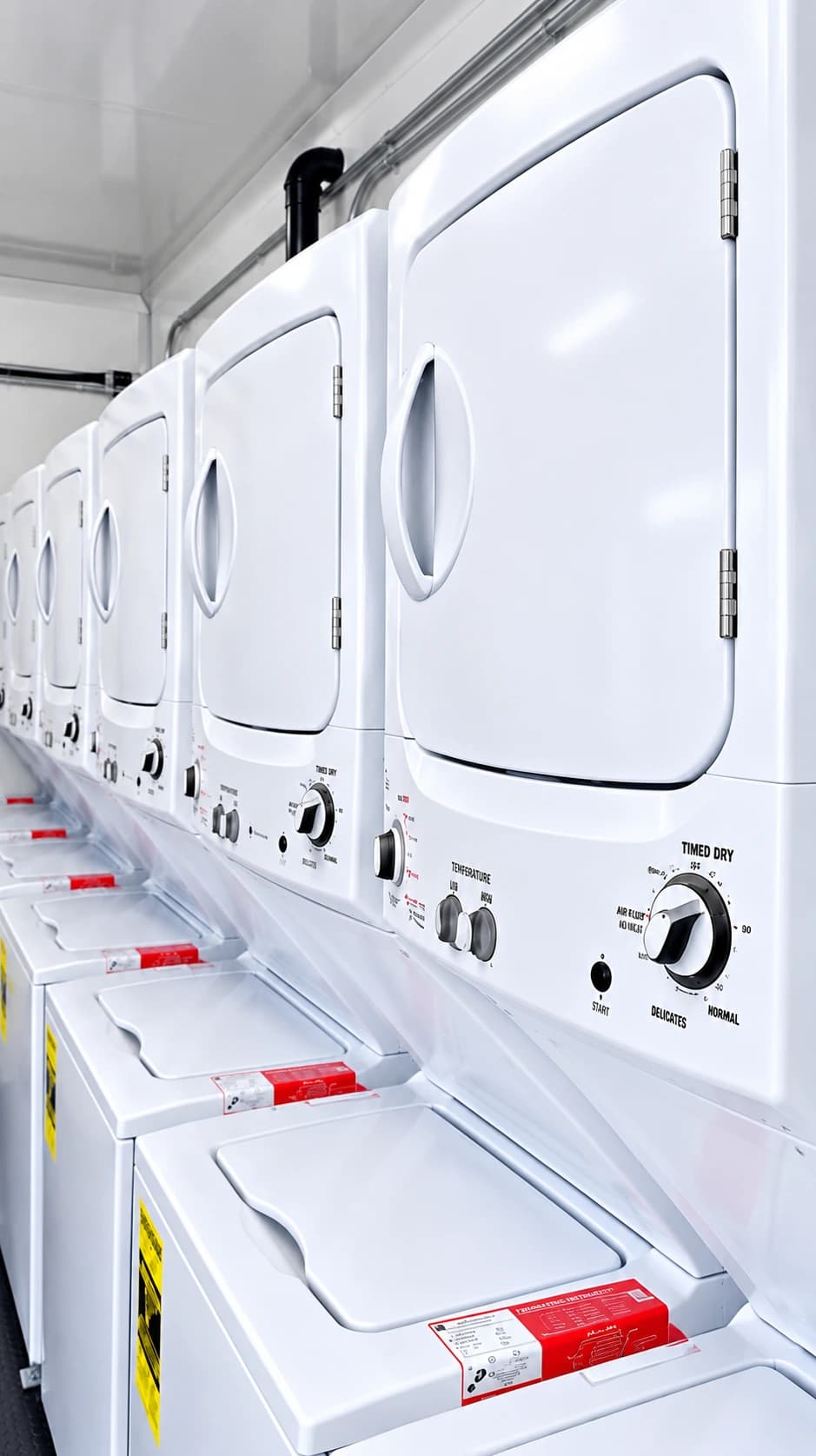 24ft temporary laundry trailer interior