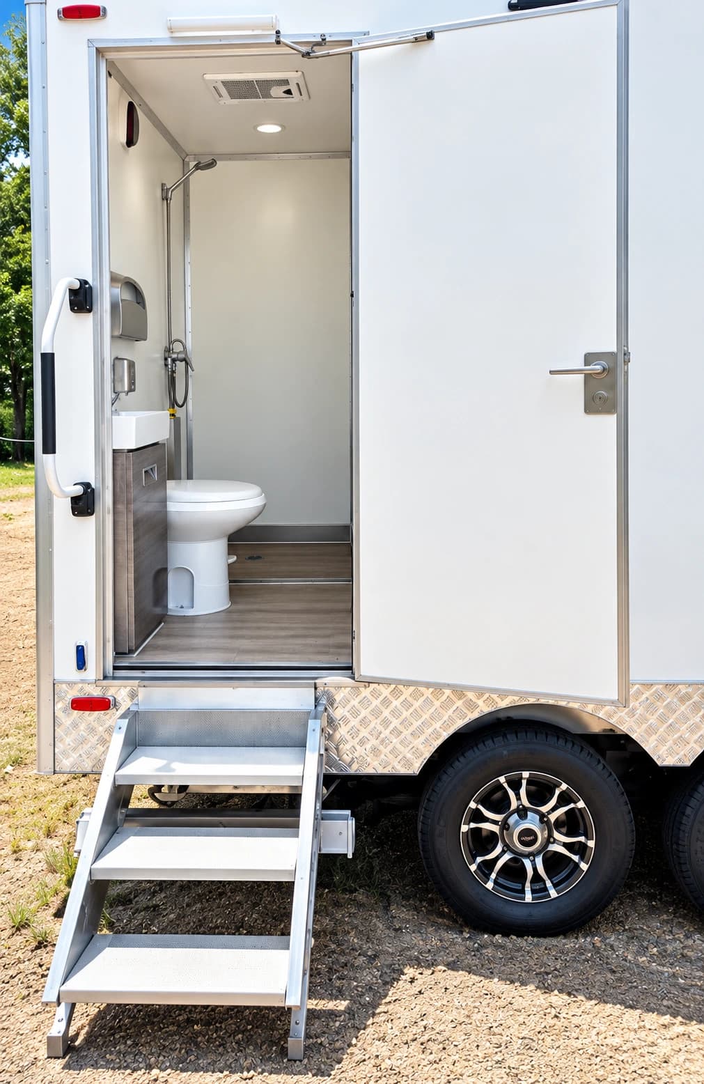 30ft mobile luxury shower restroom trailer