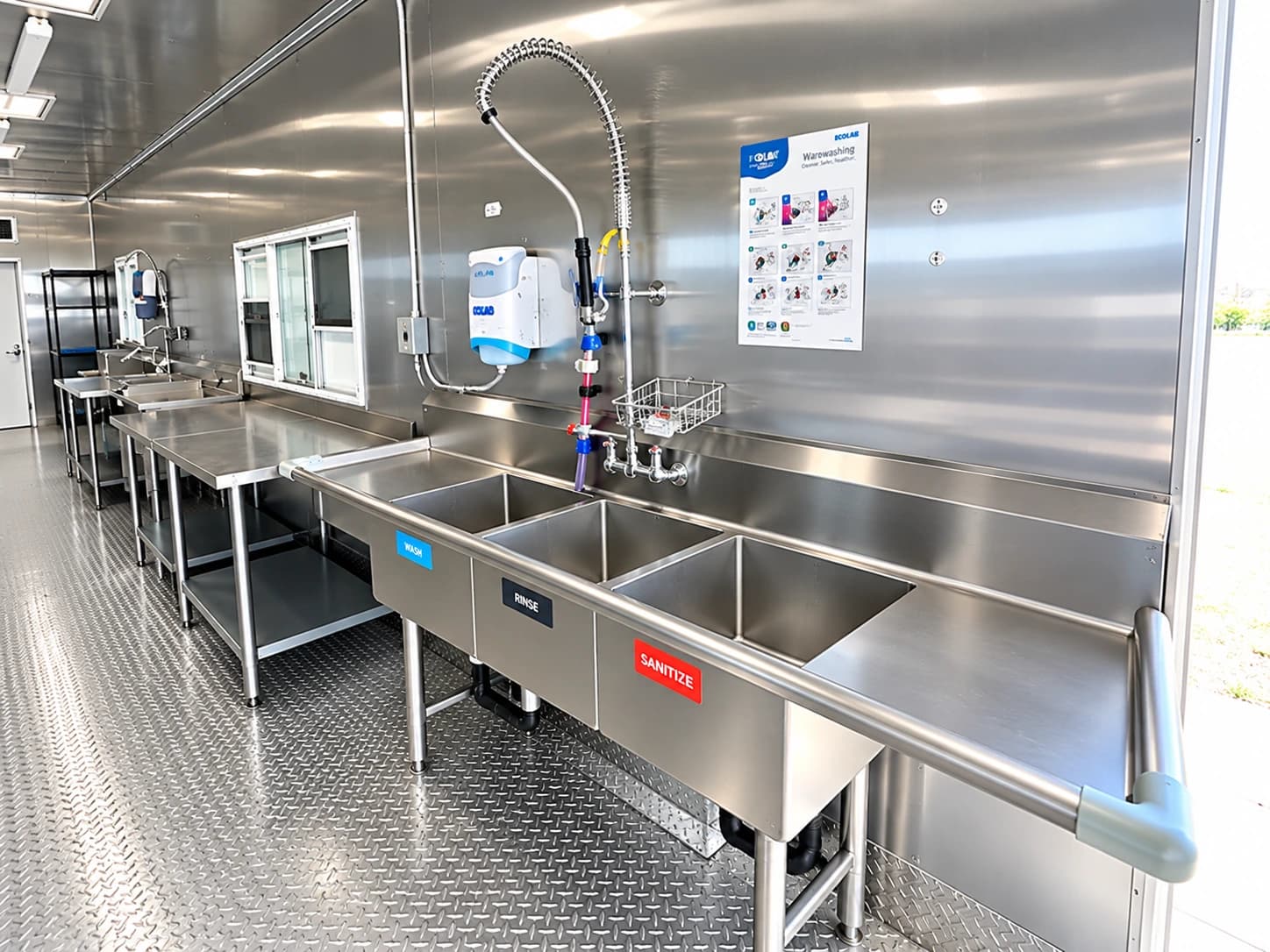 dish trailer rental complete interior