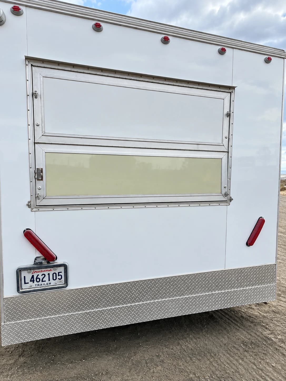 mobile kitchen trailer exterior service window