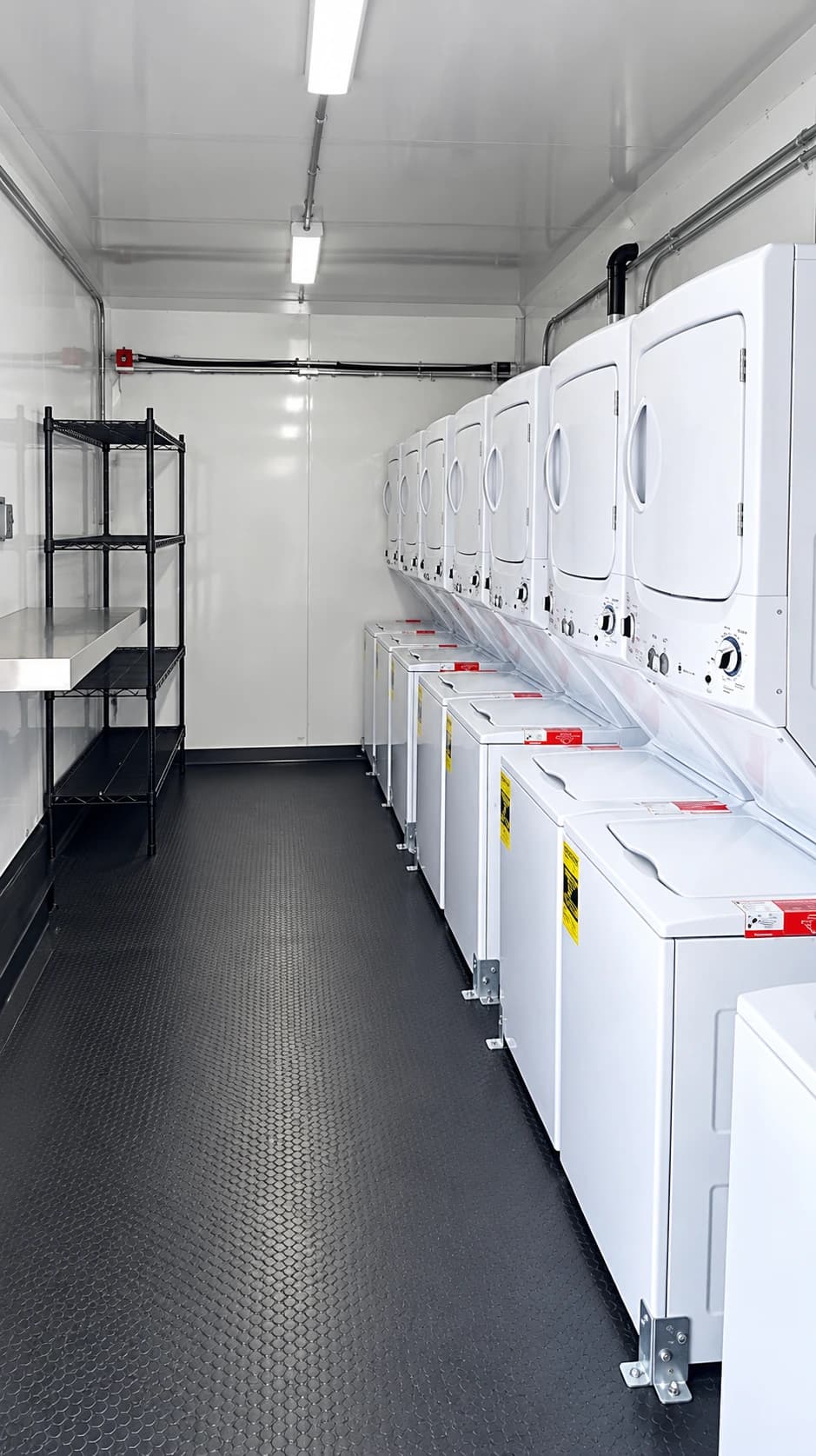 mobile laundry trailer commercial washers dryers